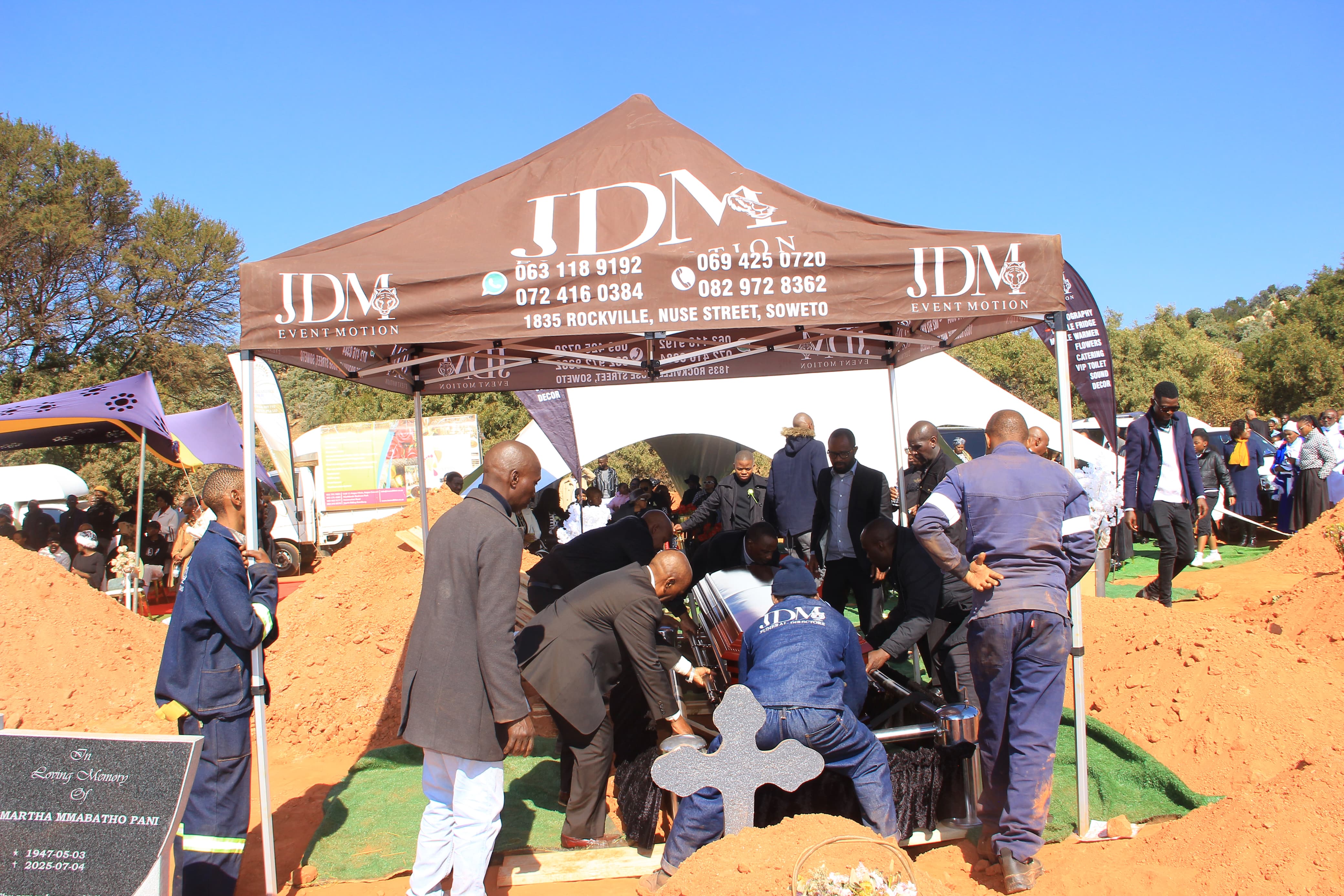 JDM Set Up for Burial Service Image 12