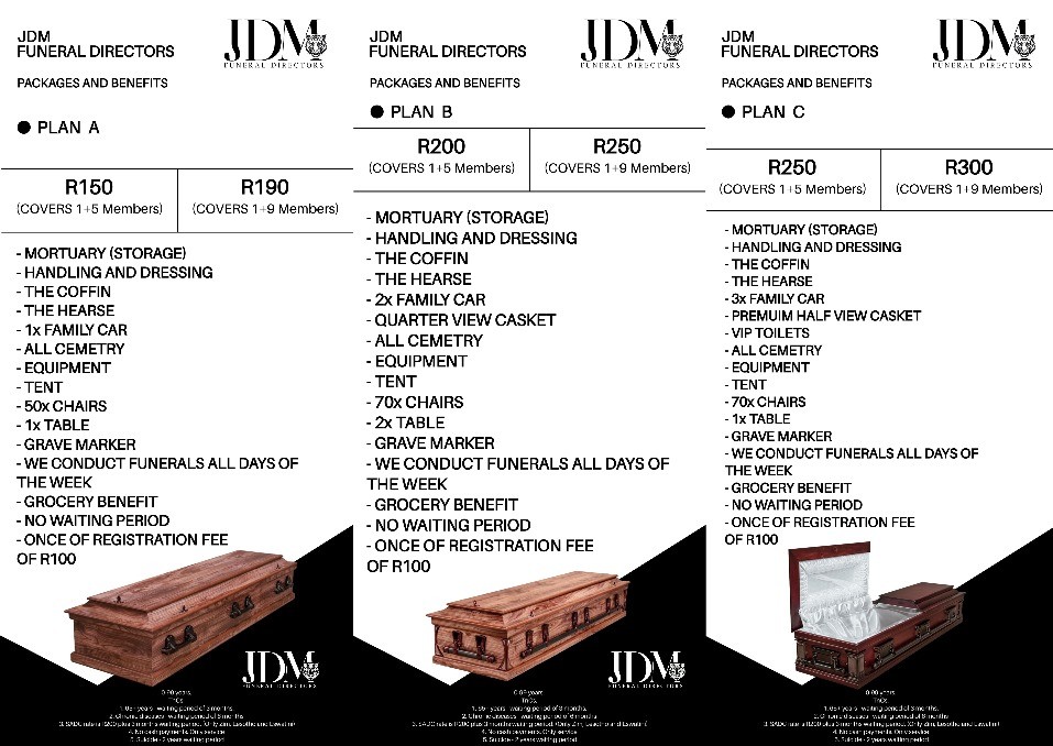 JDM Set Up for Burial Service ImageS